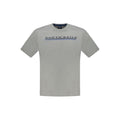 North Sails Grigio Cotton Men’s T-Shirt, white crew neck with North Sails logo, casual and comfortable men's apparel.