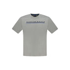 North Sails Grigio Cotton Men’s T-Shirt, white crew neck with North Sails logo, casual and comfortable men's apparel.