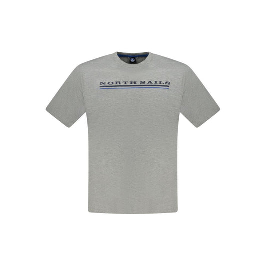 North Sails Brown Cotton Men T-Shirt North Sails