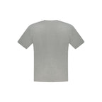 North Sails Grigio Cotton Men’s T-Shirt showing a classic crew neck design in light gray fabric.