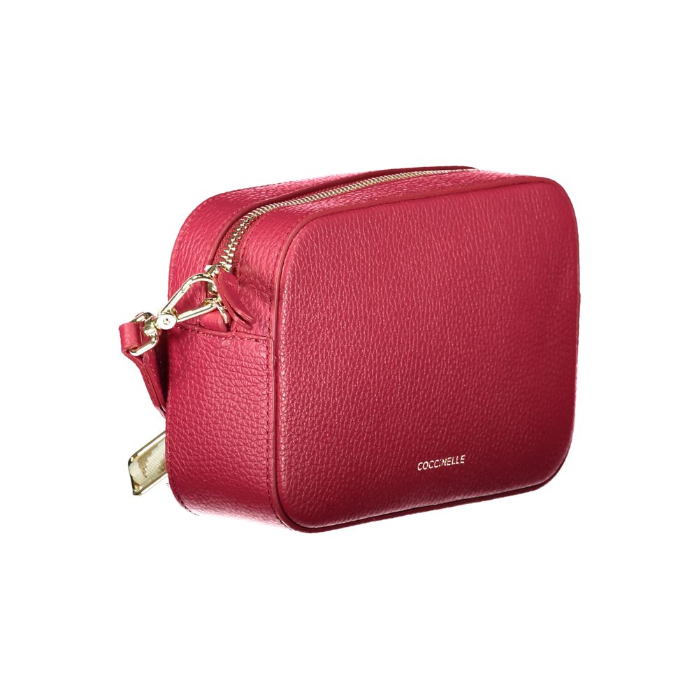 Coccinelle Rosso Leather Women Handbag - Eljoys Fashion 