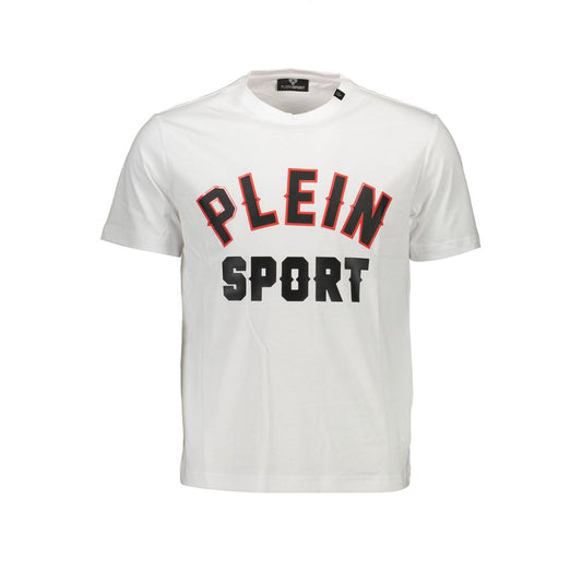 Plein Sport White Cotton Men T-Shirt Plein Sport