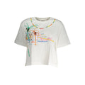Desigual White Cotton Women T-Shirt Desigual