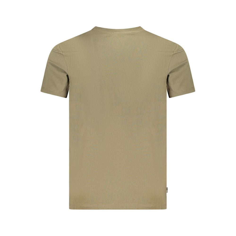 Timberland Verde Cotton Men’s T-Shirt in green, with a classic crew neck and Timberland logo detail visible.