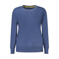 Blue North Sails women's viscose sweater with a relaxed fit and crew neckline, displayed on a neutral background.