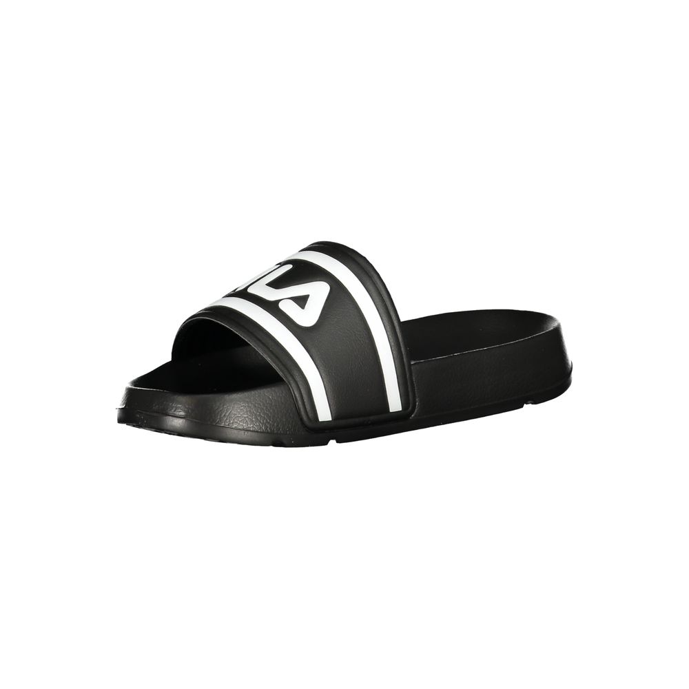 Fila Black Polyurethane Women Slipper Fila
