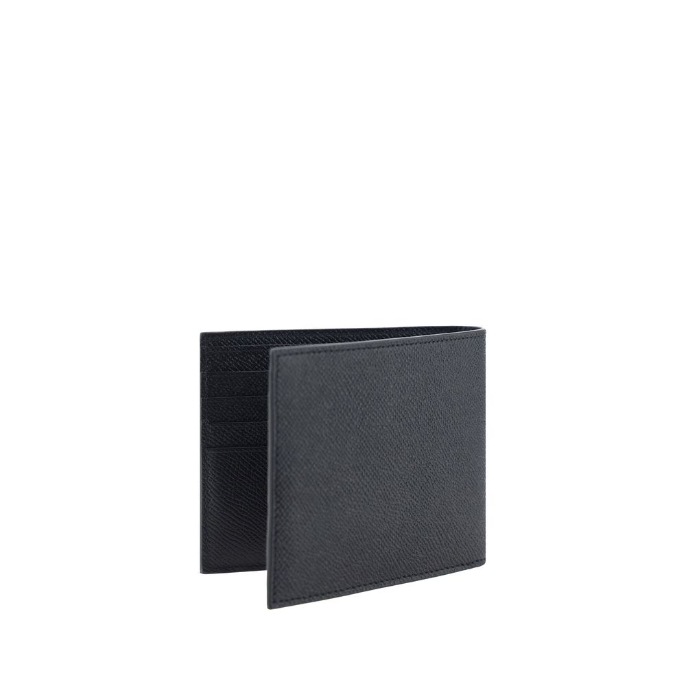 Ferragamo Black Calf Leather Bos Taurus Wallet Ferragamo