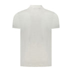 Cavalli Class Grigio cotton men's polo shirt with collar and short sleeves, featuring subtle branding and a classic fit.