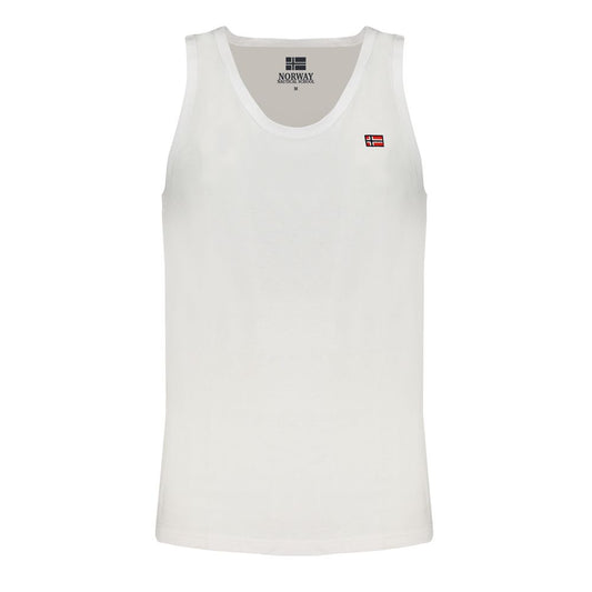 Norway 1963 White Cotton Men's Tank Top Norway 1963