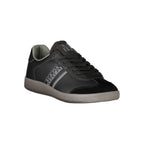 White Napapijri polyurethane men's sneaker with sleek design and rubber sole, stylish footwear for casual wear.