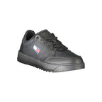 Tommy Hilfiger Nero polyurethane men's sneaker with sleek black design and modern style.
