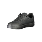 Tommy Hilfiger Nero poliuretano men's sneaker with sleek black design and white sole, casual footwear for everyday wear.