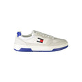 Tommy Hilfiger Bianco polyurethane men's sneaker with white design and sporty lace-up style.