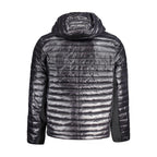 Calvin Klein Nero nylon men's jacket with a sleek design, featuring a high collar and zip closure.