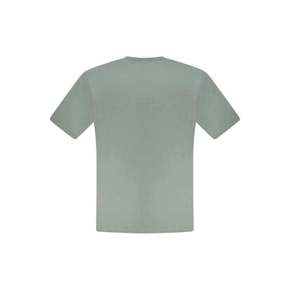 North Sails Verde cotton men's T-shirt with crew neck and short sleeves, featuring a classic fit and green color.