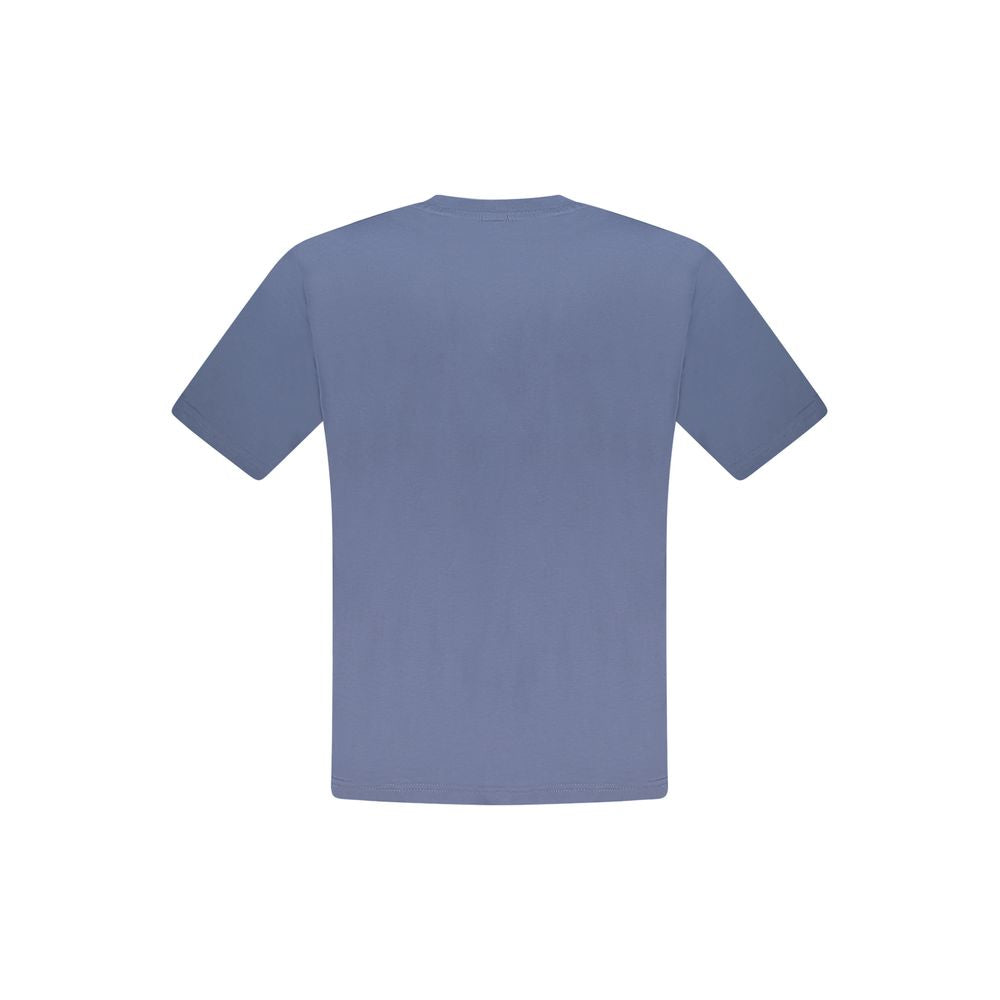 North Sails Blu Cotton Men’s T-Shirt with crew neck and short sleeves, featuring the North Sails logo on the chest.