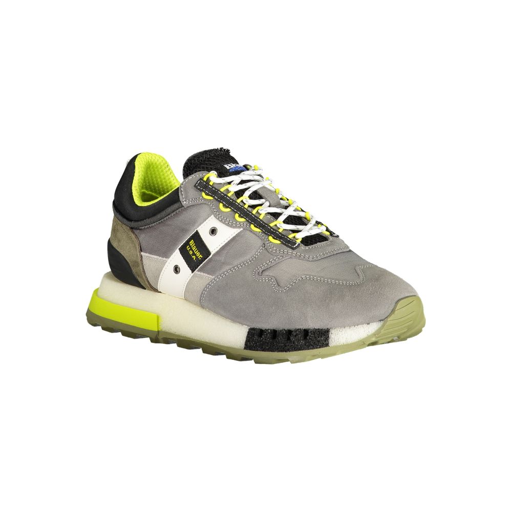 Blauer Gray Polyethylene Men Sneaker Blauer