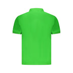 North Sails Verde Cotton Men’s Polo shirt, green short-sleeve polo with collar and buttons, casual men's clothing.