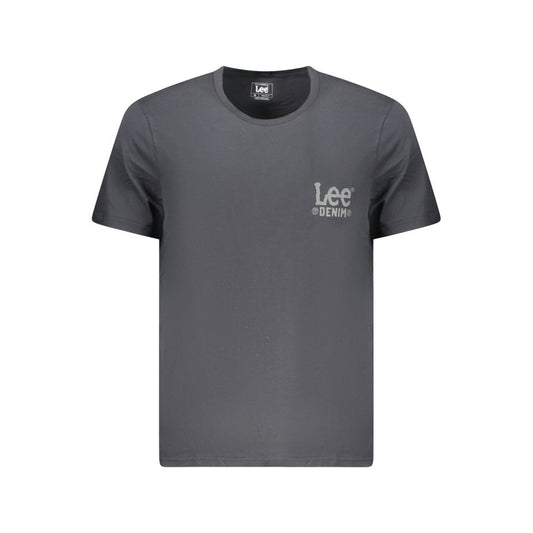 Lee Black Cotton Men T-Shirt Lee