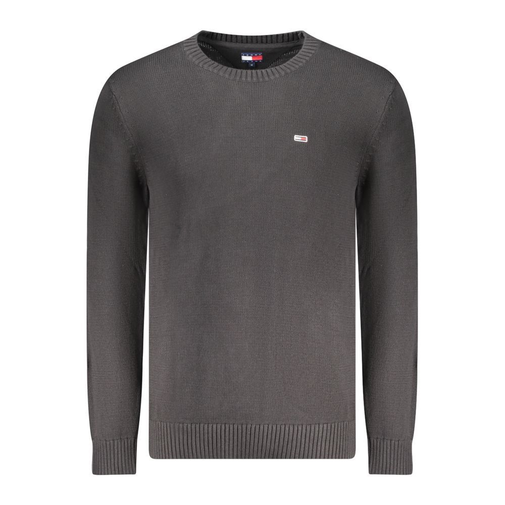Tommy Hilfiger Black Cotton Men Sweater Tommy Hilfiger