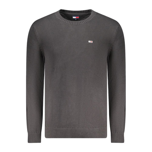 Tommy Hilfiger Black Cotton Men Sweater Tommy Hilfiger