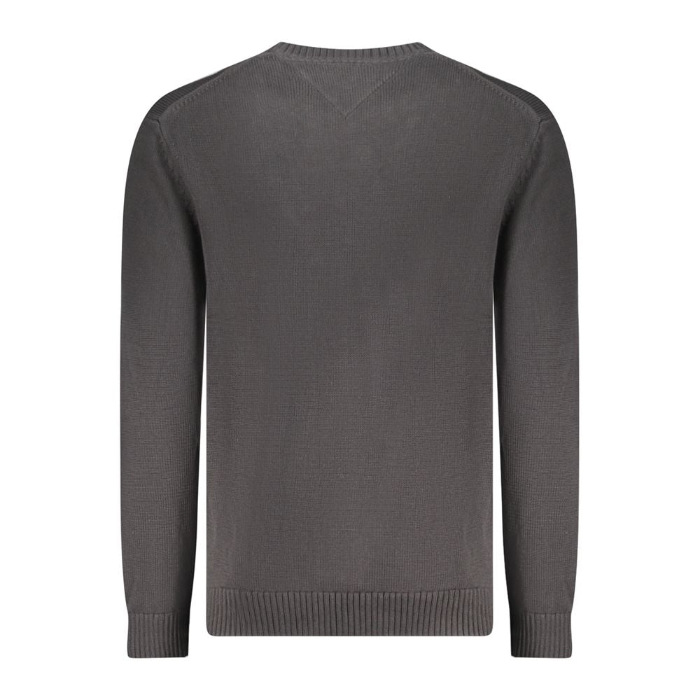 Tommy Hilfiger Black Cotton Men Sweater Tommy Hilfiger