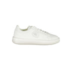 White Blauer polyurethane men's sneaker with modern design and comfort features, shown from a side view.
