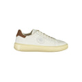 White Blauer men's polyurethane sneaker with stylish design and breathable material, featuring a comfortable athletic sole.