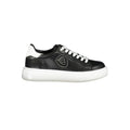 Blauer Nero women's sneaker with black polyurethane upper, white sole, and stylish athletic design.