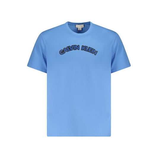 Calvin Klein Light Blue Cotton Men T-Shirt Calvin Klein