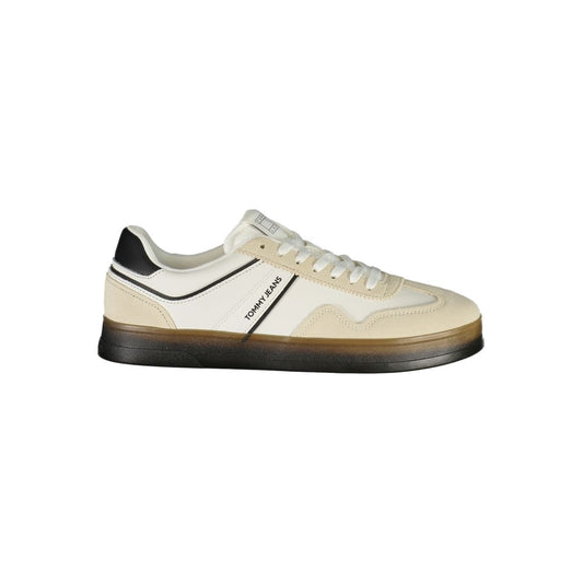 Tommy Hilfiger White Polyurethane Men's Sneaker Tommy Hilfiger