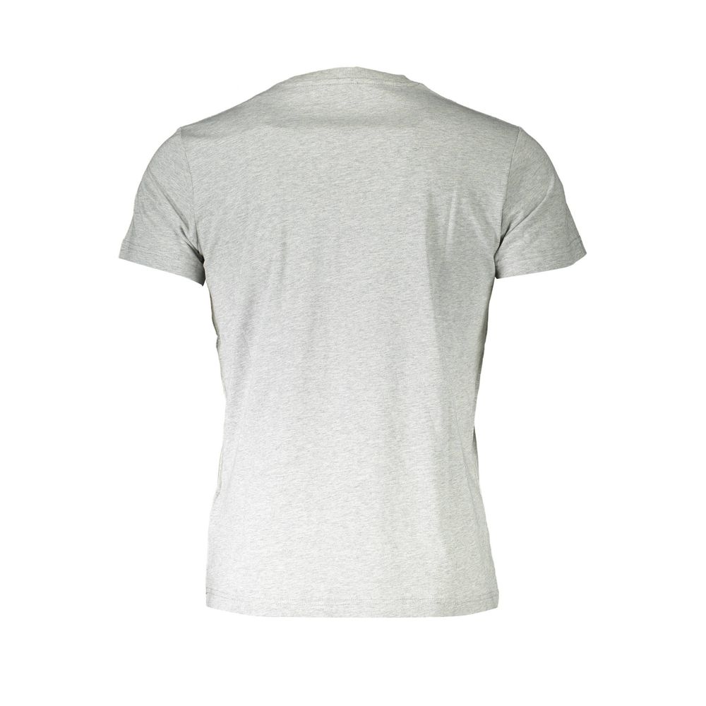 Diesel Grigio Cotton Men's T-Shirt with crew neck and short sleeves, featuring a simple, classic design and Diesel branding.