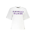 Cavalli Class White Cotton T-Shirt Cavalli Class