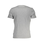 Napapijri Grigio cotton men's T-shirt displayed on a mannequin, featuring a classic fit and subtle branding details.