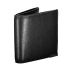 Calvin Klein Nero leather men's wallet with multiple card slots and a sleek, minimalist design.