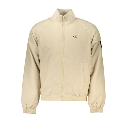 Calvin Klein Chic Beige Long Sleeve Designer Jacket Calvin Klein