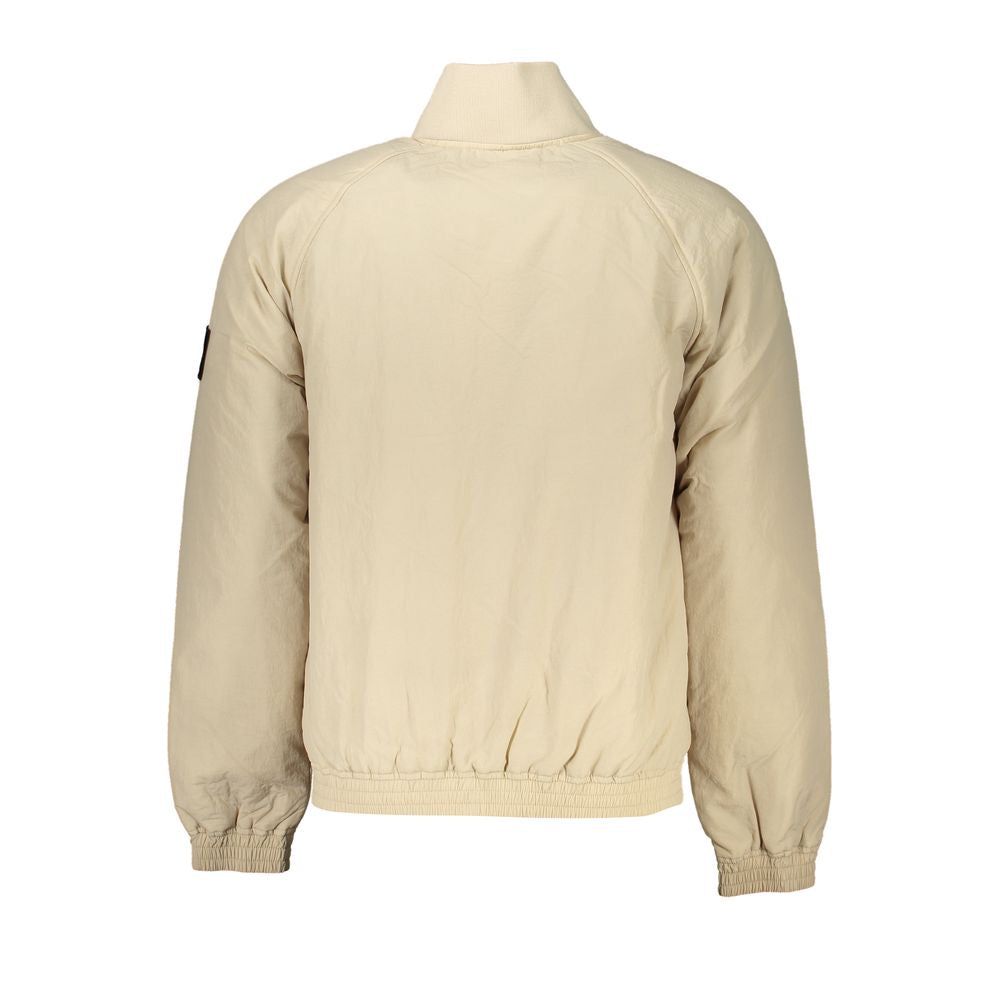 Calvin Klein Chic Beige Long Sleeve Designer Jacket Calvin Klein