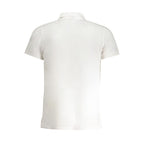 Norway 1963 white cotton men's polo shirt with a classic collar and short sleeves, displayed flat on a neutral background.