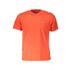 North Sails Rosso Cotton Men’s T-Shirt in red with crew neck and short sleeves, casual style, front view.