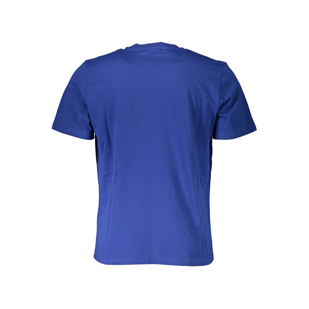 Blue cotton men's T-shirt by North Sails featuring a classic crew neck and casual fit.