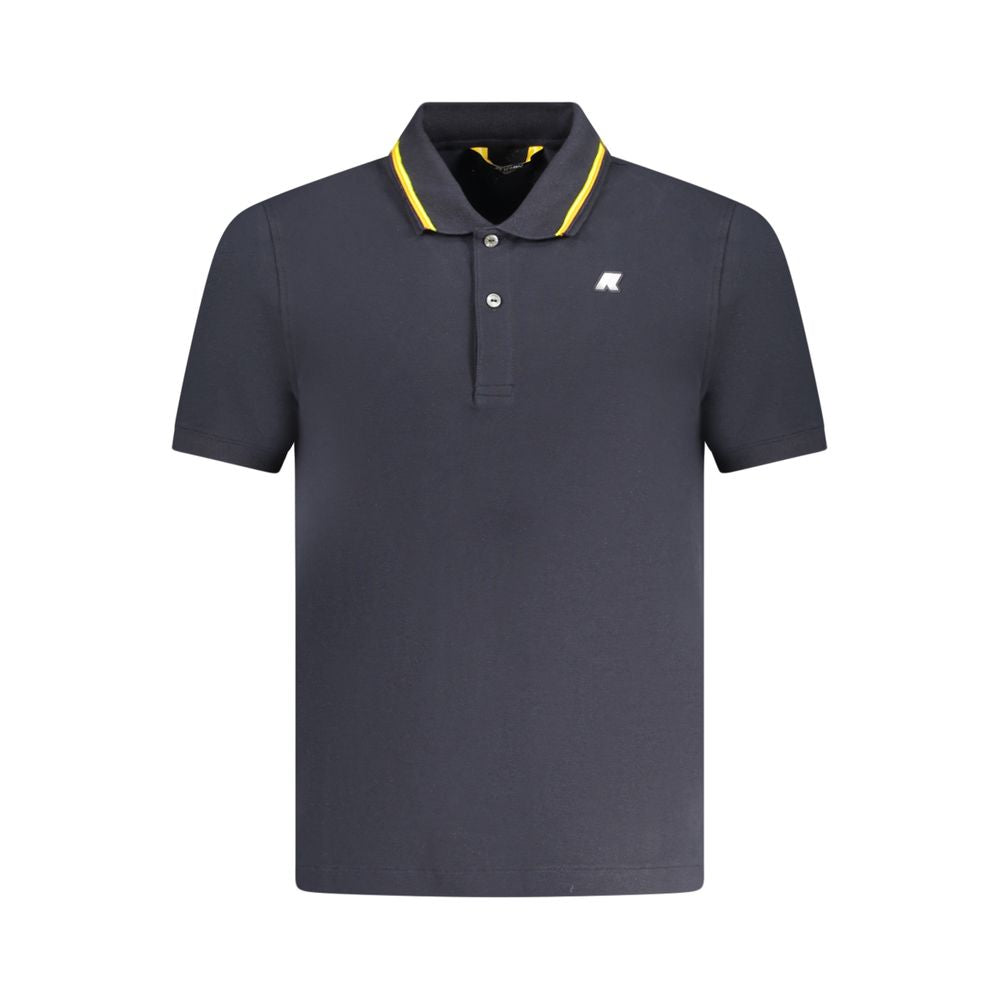 K-WAY Blue Cotton Polo Shirt K-WAY