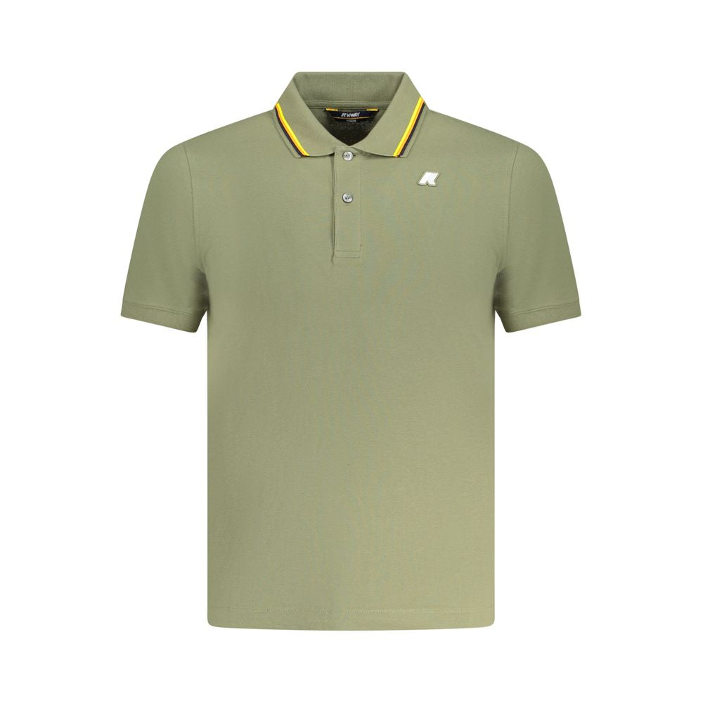 K-WAY Green Cotton Polo Shirt K-WAY