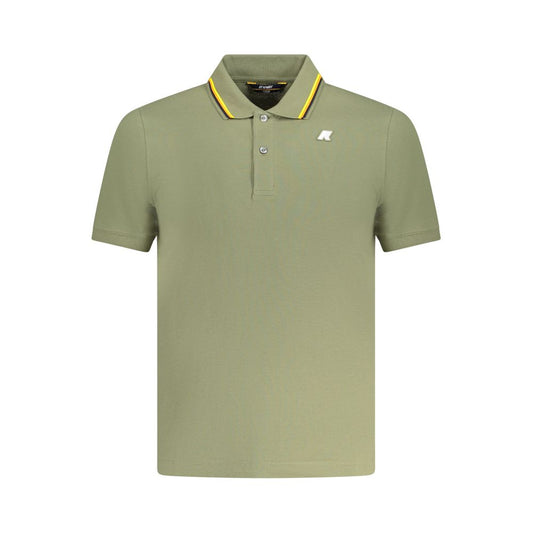 K-WAY Green Cotton Polo Shirt K-WAY