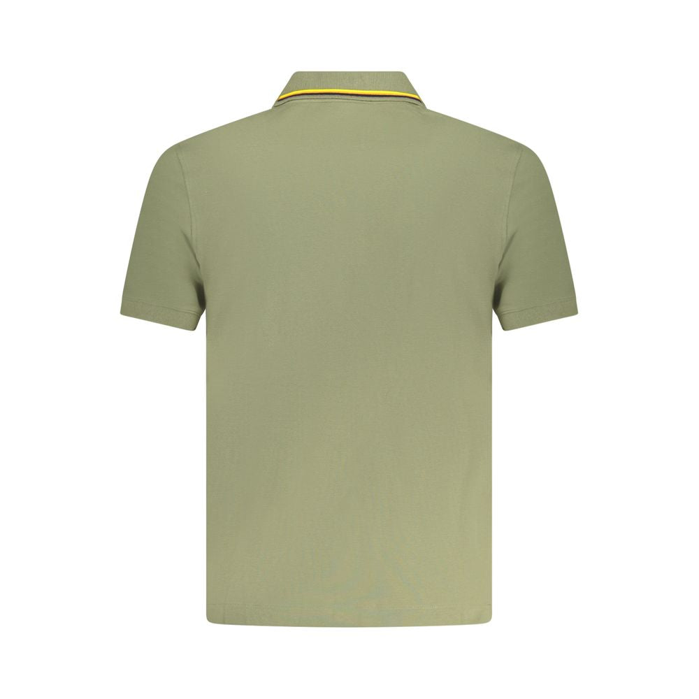K-WAY Green Cotton Polo Shirt K-WAY