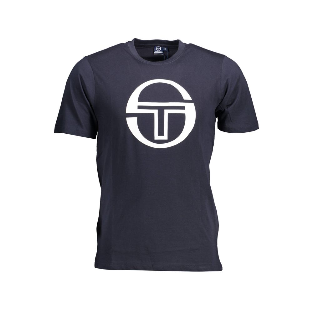 Sergio Tacchini Blue Cotton Men T-Shirt Sergio Tacchini