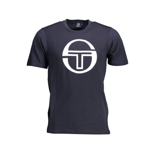 Sergio Tacchini Blue Cotton Men T-Shirt Sergio Tacchini