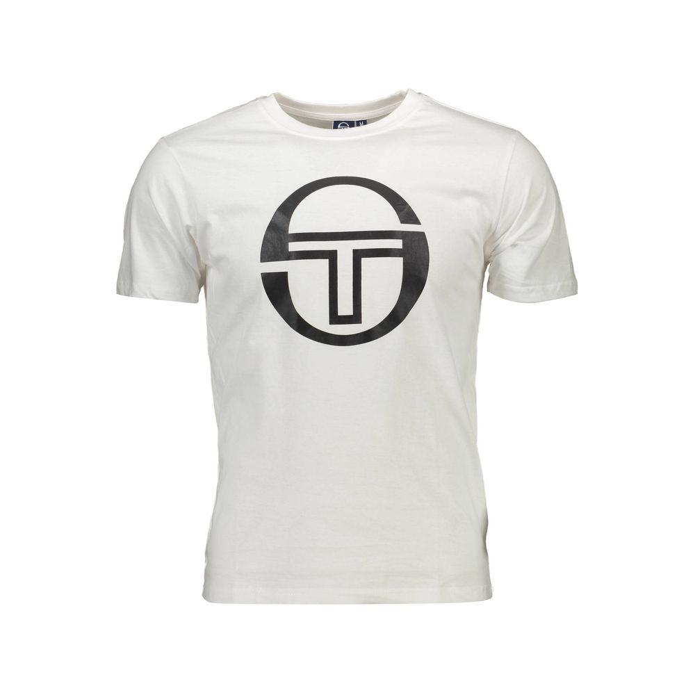Sergio Tacchini White Cotton Men T-Shirt Sergio Tacchini