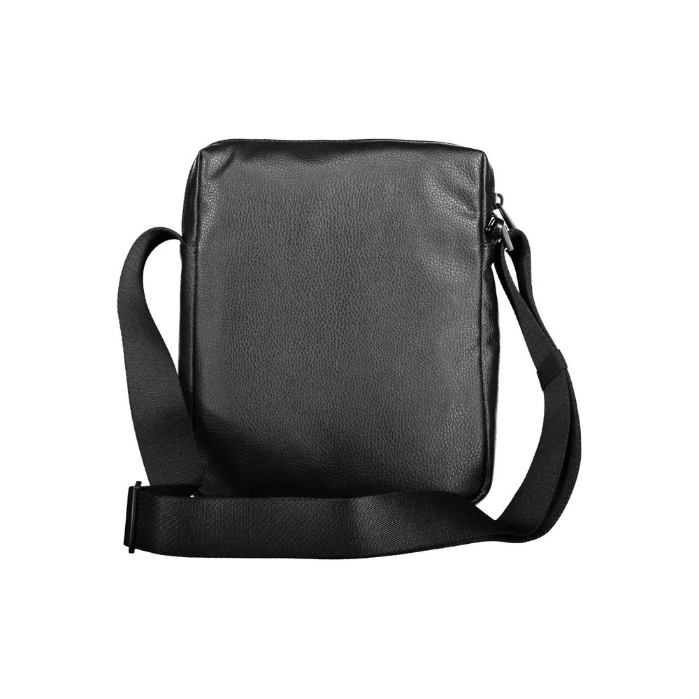 Calvin Klein Nero polyester men's shoulder bag with adjustable strap and minimalist design, suitable for everyday use.