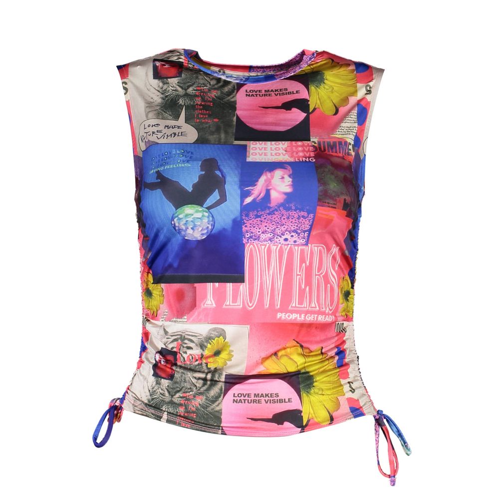 Desigual Blue Acetate Women's T-Shirt - Eljoys Fashion 