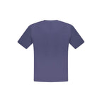 Blue cotton men's T-shirt from North Sails with a casual fit and short sleeves, displayed on a plain background.